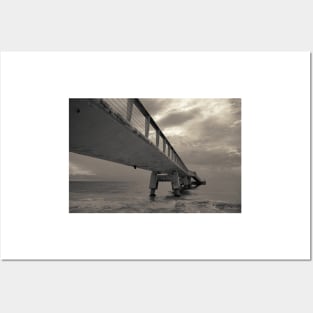 Cloudy Sea Pier Posters and Art